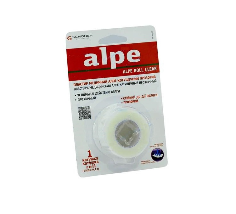 ПЛАСТЫРЬ АЛПЕ прозрачный  2,5см х 9,1м