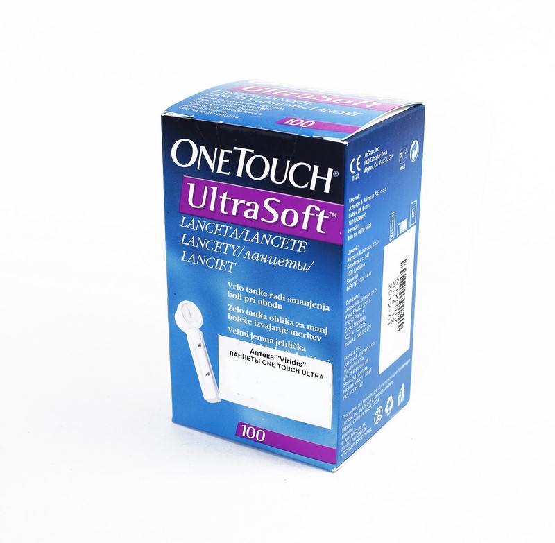 ЛАНЦЕТЫ ONE TOUCH ULTRA SOFT №100: цена, инструкция, отзывы в сети ...