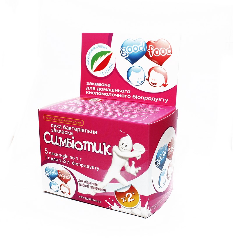 Закваска Good Food Симбіотик №1: цена, инструкция, отзывы в сети аптек ...