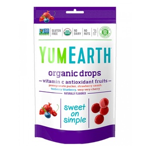 ЛЕДЕНЦЫ-капли YumEarth органические с витамином С, 93.55г