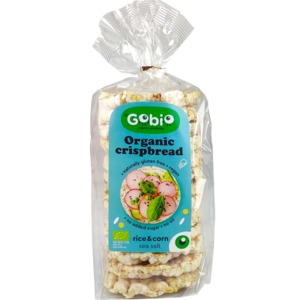 ХЛІБЦІ Gobio рисово-кукурудзяні з морською сіллю органічні, 100г