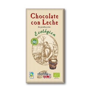 Соле Шоколад молочний 38% какао органичний 100г