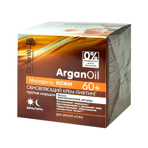 ЭЛЬФА Dr. SANTE Argan Oil Крем-лифтинг обновляющий против морщин 60+ 50мл - фото 1 | Сеть аптек Viridis