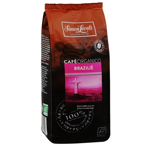 Симон Ливелт Кава смажена з кофеїном в зернах Бразілія органічна CAFE ORGANICO BRAZILIE 250 G - фото 1 | Сеть аптек Viridis