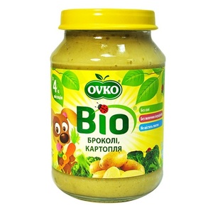 ОВКО Пюре органическое Брокколи с картофелем 190г