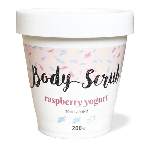 О.Лайф Скраб для тіла тонізуючий Малиновий йогурт 200мл - фото 1 | Сеть аптек Viridis