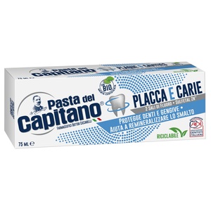 ЗУБНА ПАСТА Pasta del Capitano Plaque&Cavities Проти карієсу та зубного нальоту 75 мл
