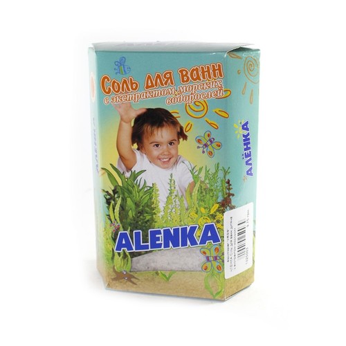 АЛЕНКА Сіль для ванн дитяча (з екстрактом морських водоростей)  500 г - фото 1 | Сеть аптек Viridis
