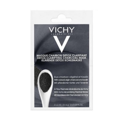 ВИШИ Маска-детокс с углем и каолином для глубокого очищения кожи лица 6мл 2шт - фото 1 | Сеть аптек Viridis