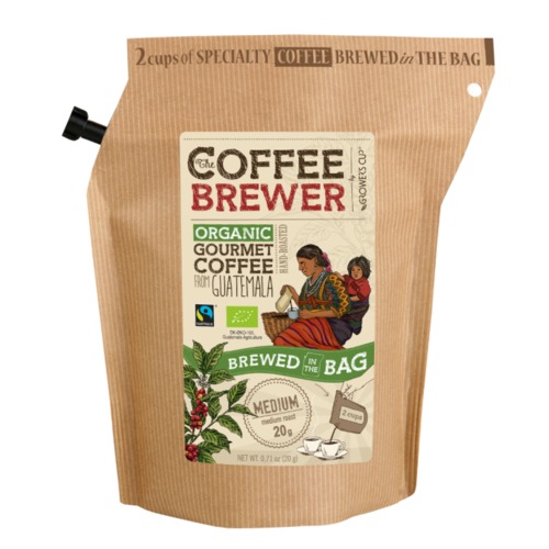 Гроверс Кап Кава мелена обсмажена з кофеіном органічна з Гватемали для зав. пак 12шт  GROWER'S CUP Д - фото 1 | Сеть аптек Viridis