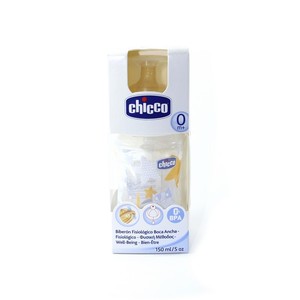 Chicco Бутылка пластик.,150мл., для мал.-соска лат.норм.поток,(0м+)