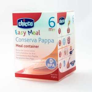 Chicco Набір: контейнери для дит. харчування (4шт)