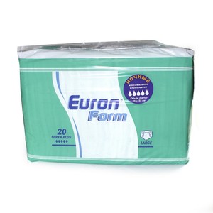 EURON FORM  Super Plus Large  -  підгузники для дорослих (талія 115-155 см.1950мл.) 20 шт.