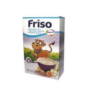 ФРИСO Каша молочная пшеничная с фруктами 250г