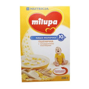 МИЛУПА Каша молочная пшеничная с кукурузными хлопьями с 10мес. 230г