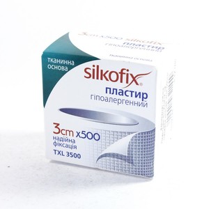 ПЛАСТЫРЬ SILKOFIX на тканевой основе 3см*500см