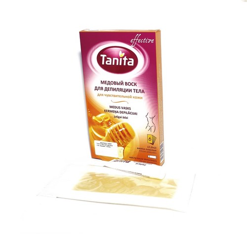 TANITA Віск для депіляції тіла, медовий, 12пласт. - фото 1 | Сеть аптек Viridis